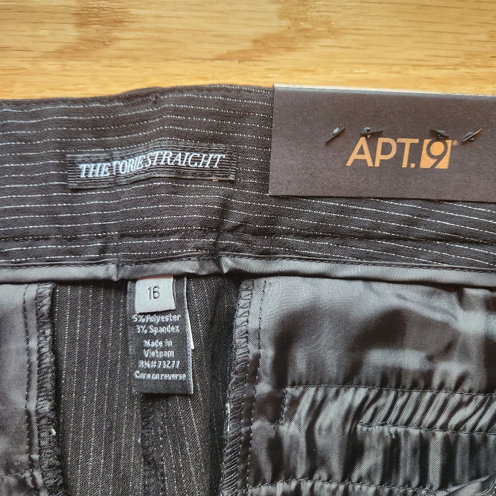 NWT Apt 9 The Torrie Straight, Mid-Rise Pants - Picture 4 of 10
